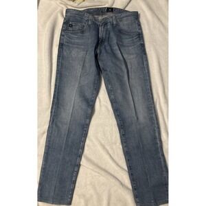 AG Tellis Jeans Mens 32x34* Blue Slim Tapered Stretch Denim Medium Wash